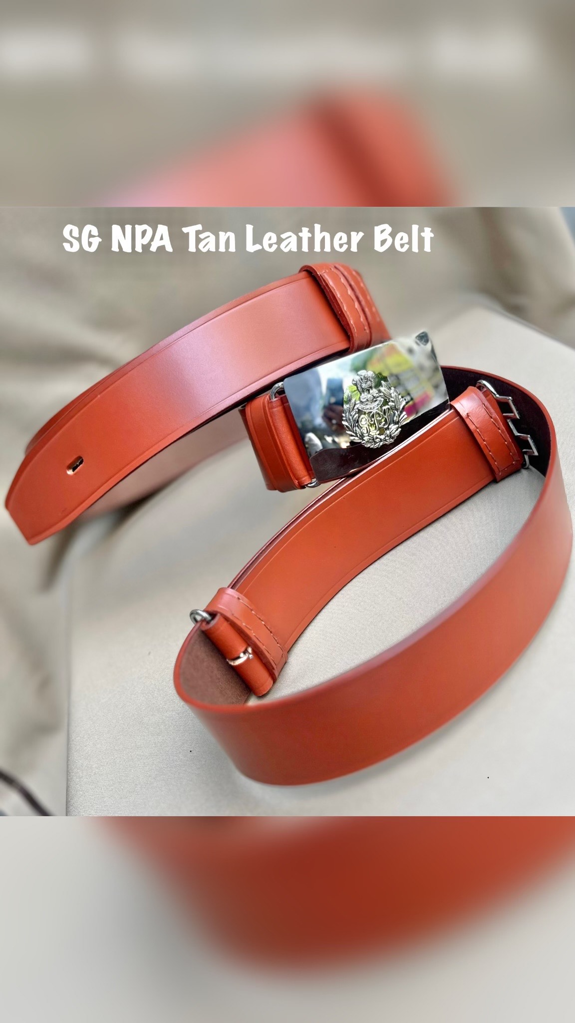SG DUTY BELT : NPA TAN